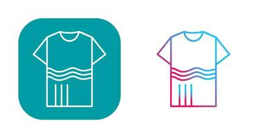 T Shirt with lines Vector Icon