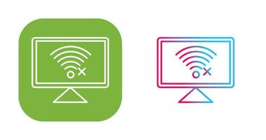 Disconnected Network Vector Icon