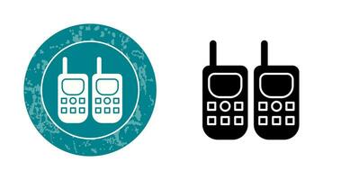 icono de vector de walkie-talkie