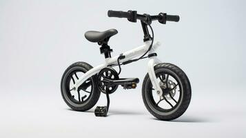 Displaying a 3D miniature Folding Bike. Generative AI photo