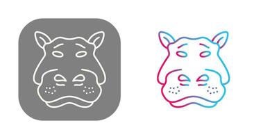 Hippo Vector Icon