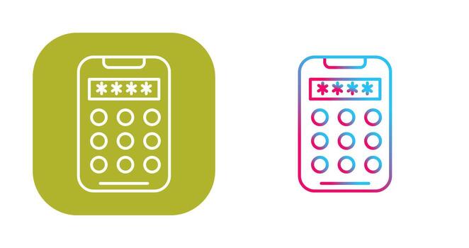 Pin Code Vector Icon