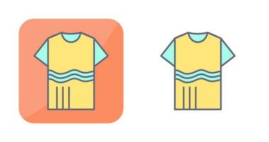 T Shirt with lines Vector Icon