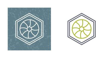 Unique Hexagonal Diaphram Vector Icon