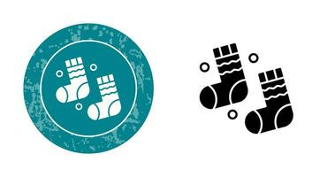 Winter Socks Vector Icon