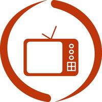 TV Set Vector Icon