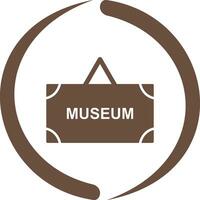 Museum Tag Vector Icon