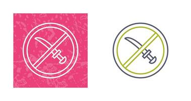 No Weapons Vector Icon