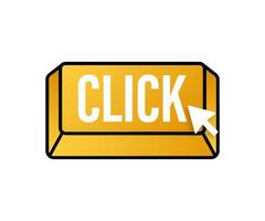 Click icon Royalty Free Vector Image - VectorStock