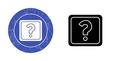 Unique Question Mark Vector Icon