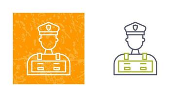 Police Man Vector Icon