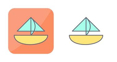 Small Yacht Vector Icon