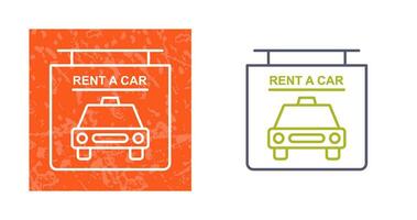 Rent a Car Vector Icon