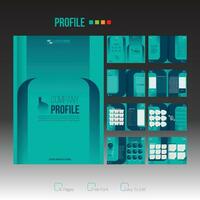 company profile design for you and any use vector