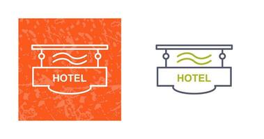 icono de vector de signo de hotel