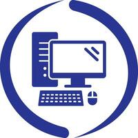 Computer Vector Icon