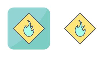 Danger of Flame Vector Icon