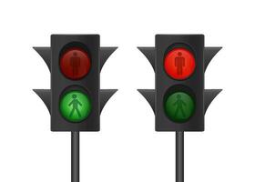 Traffic light icon. Pedestrian sign. Traffic light human for web design. Icon for web design. Vector stock illustration