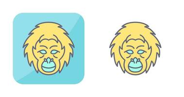 Orangutan Vector Icon