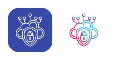 Cloud Security Vector Icon