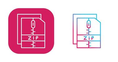 Zip File Vector Icon