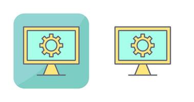 Monitor Screen Vector Icon