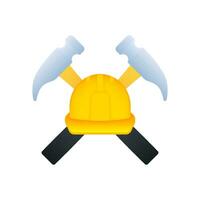 Under construction label. Border stripe web. Vector illustration