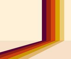 70s, 1970 abstract vector stock retro lines background. Vector illustration