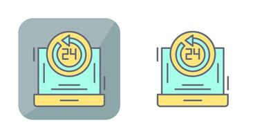 24h Support Vector Icon