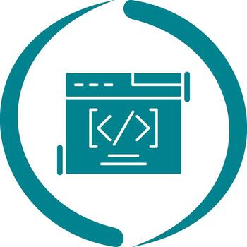 Web Coding Vector Icon