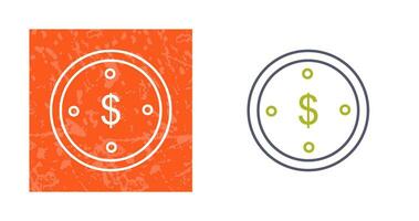 Dollar Coin Vector Icon