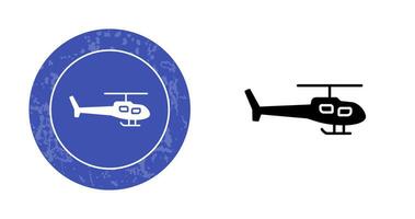 icono de vector de helicóptero