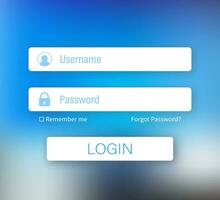 iniciar sesión formar página. sitio web ui vector elementos. vector valores ilustración.