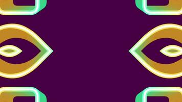 Abstract animating with colorful pattern video