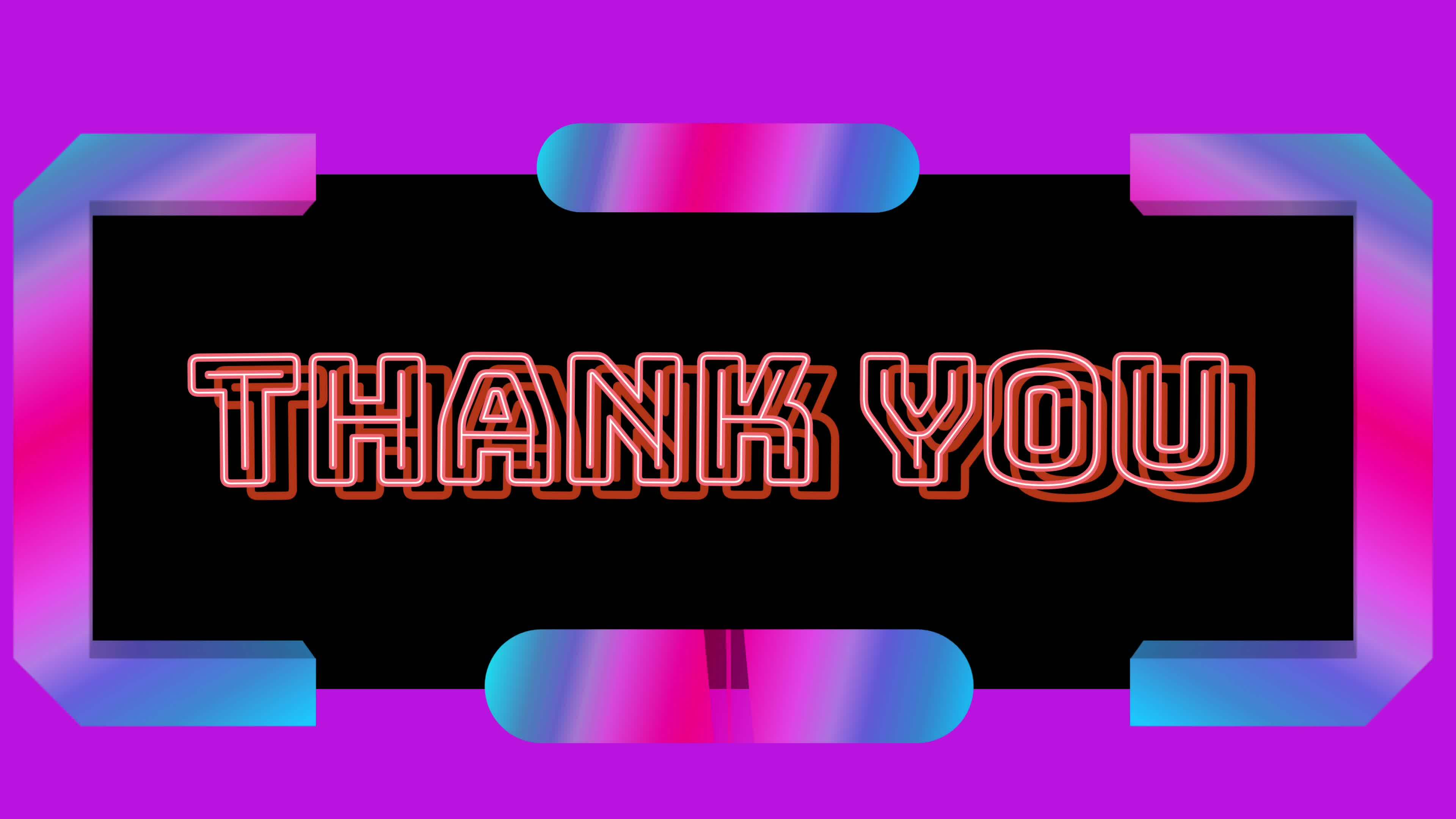 Thank you on dark and colorful background 29909794 Stock Video at Vecteezy