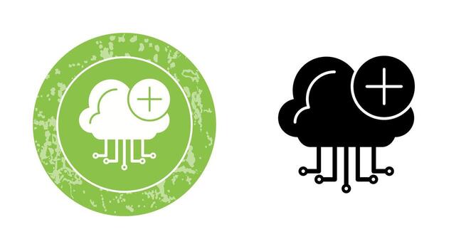 icono de vector de computación en la nube