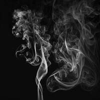 Asbtract Background Black and White Smoke photo