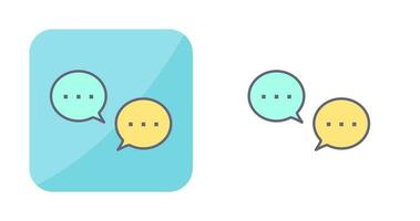 Unique Conversation Bubbles Vector Icon