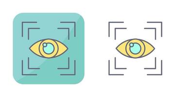 icono de vector de exploración ocular