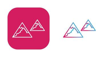 Unique Mountains Vector Icon