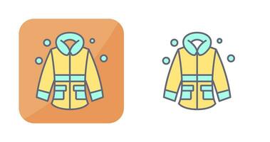 icono de vector de chaqueta de invierno