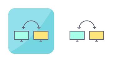 Unique Connected Systems Vector Icon