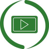 Unique Video Communication Vector Icon