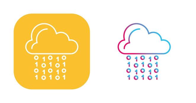 Cloud Coding Vector Icon