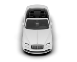 vit lyx bil isolerat på transparent bakgrund. 3d tolkning - illustration png
