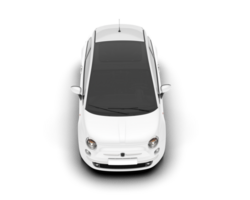 White luxury car isolated on transparent background. 3d rendering - illustration png