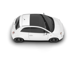 White luxury car isolated on transparent background. 3d rendering - illustration png