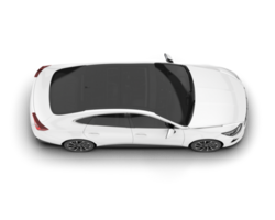 blanco moderno coche aislado en transparente antecedentes. 3d representación - ilustración png