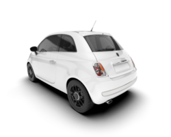 White luxury car isolated on transparent background. 3d rendering - illustration png