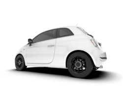 White luxury car isolated on transparent background. 3d rendering - illustration png